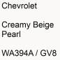 Preview: Chevrolet, Creamy Beige Pearl, WA394A / GV8.